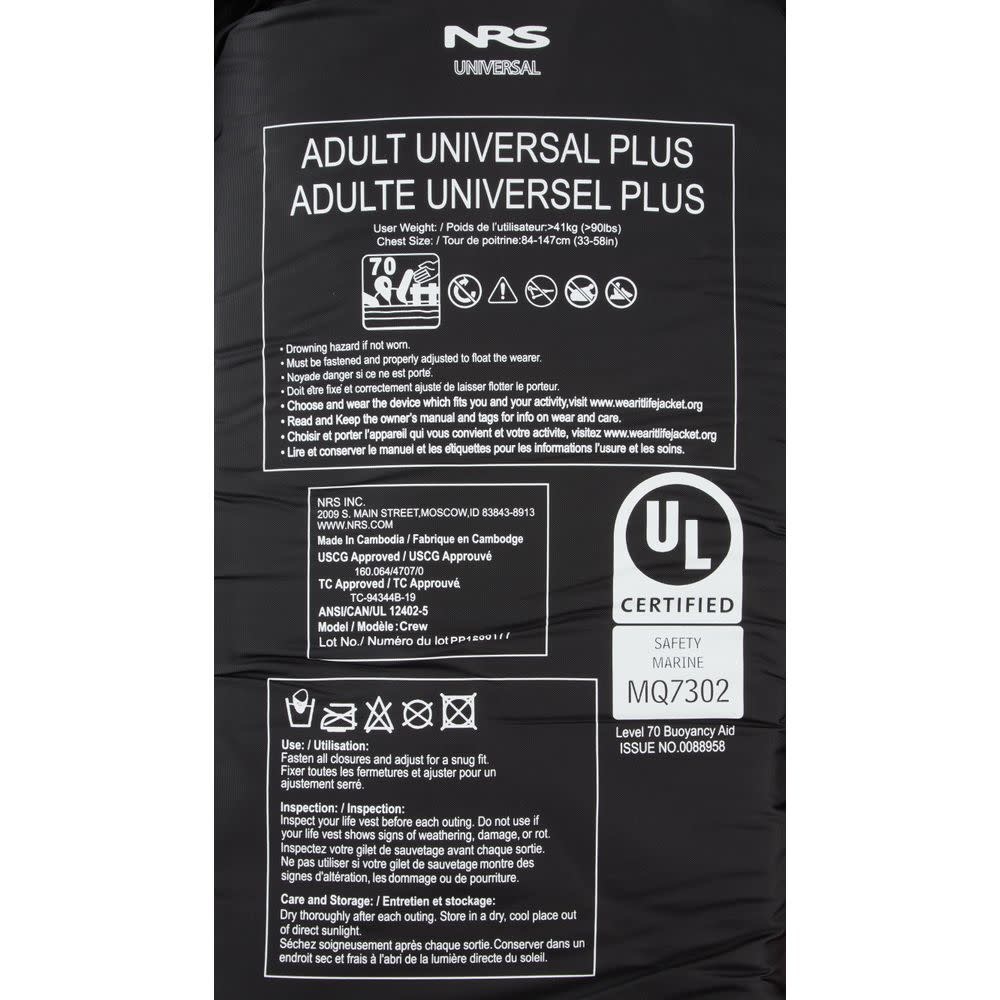 NRS Crew Universal PFD (VFI)