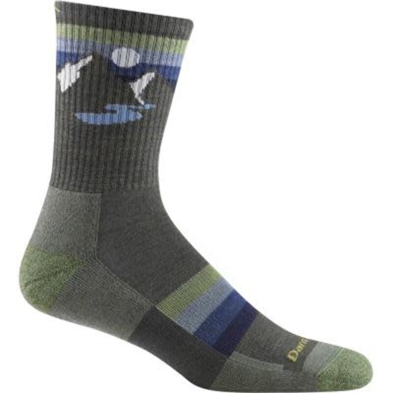 Darn Tough Bas Sunset Ridge Micro Crew léger avec coussin 1997 pour hommes