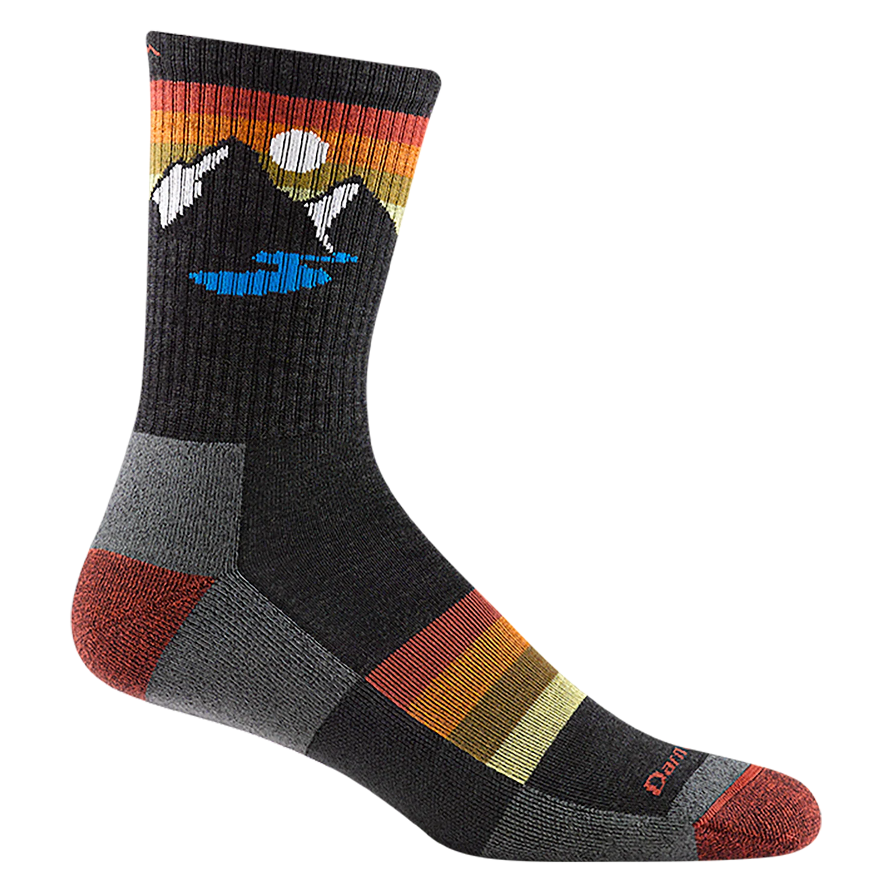 Darn Tough Bas Sunset Ridge Micro Crew léger avec coussin 1997 pour homme