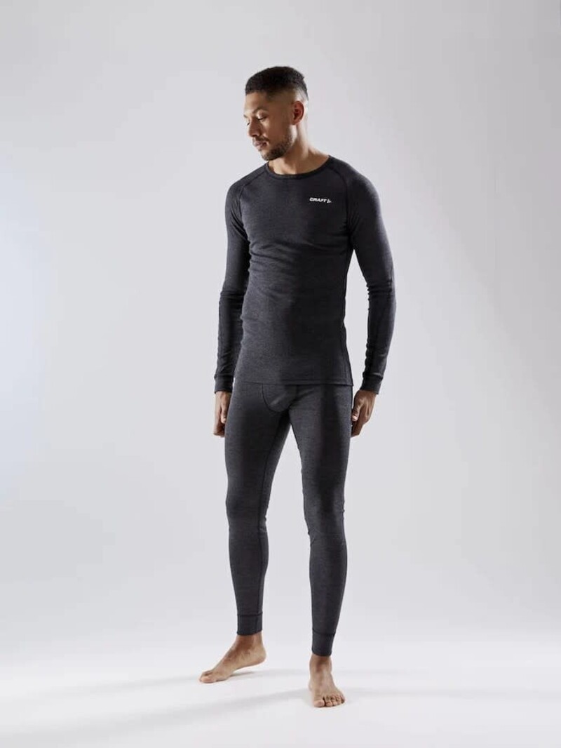 Craft Ensemble de camisole à manches longues et combines CORE en laine de Mérinos pour hommes