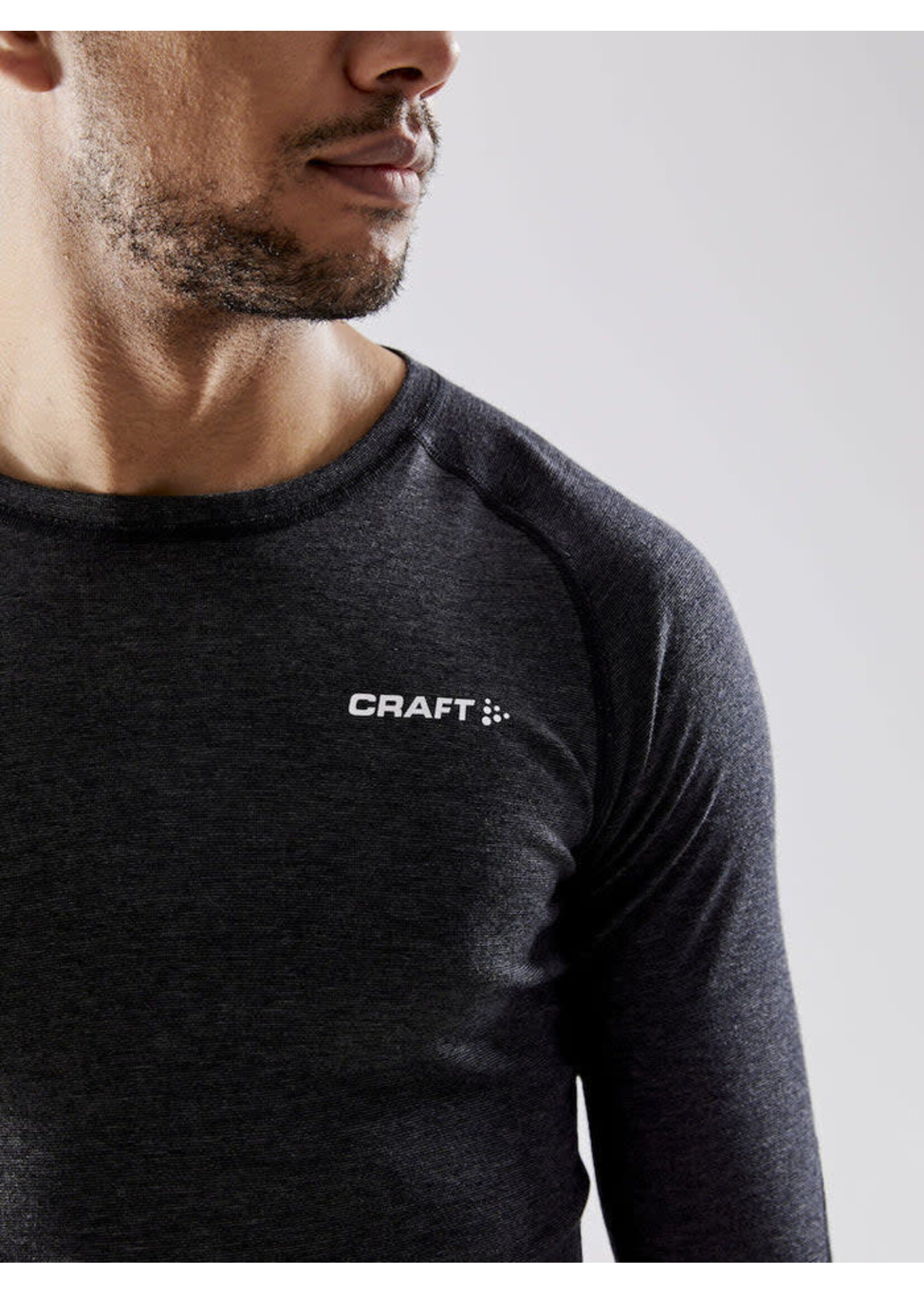 Craft Ensemble de camisole à manches longues et combines CORE en laine de Mérinos pour hommes