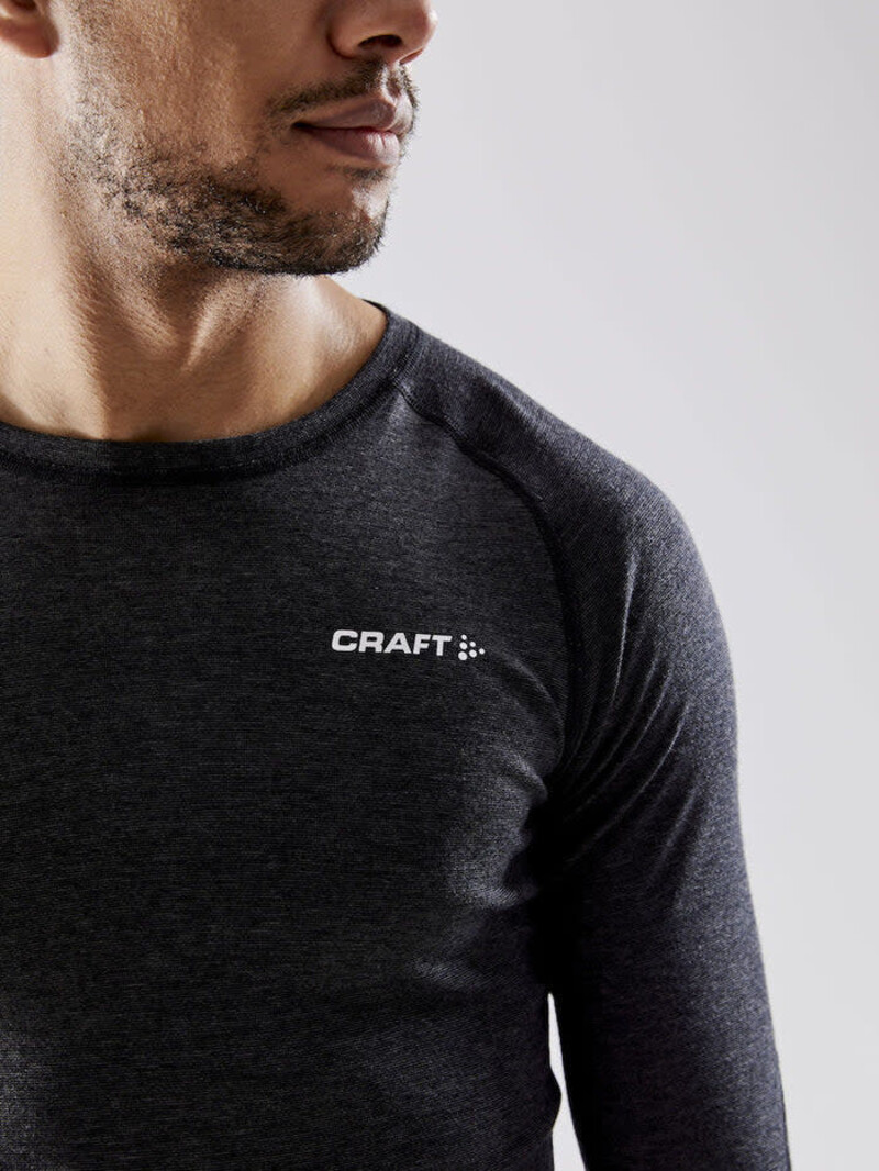 Craft Ensemble de camisole à manches longues et combines CORE en laine de Mérinos pour hommes