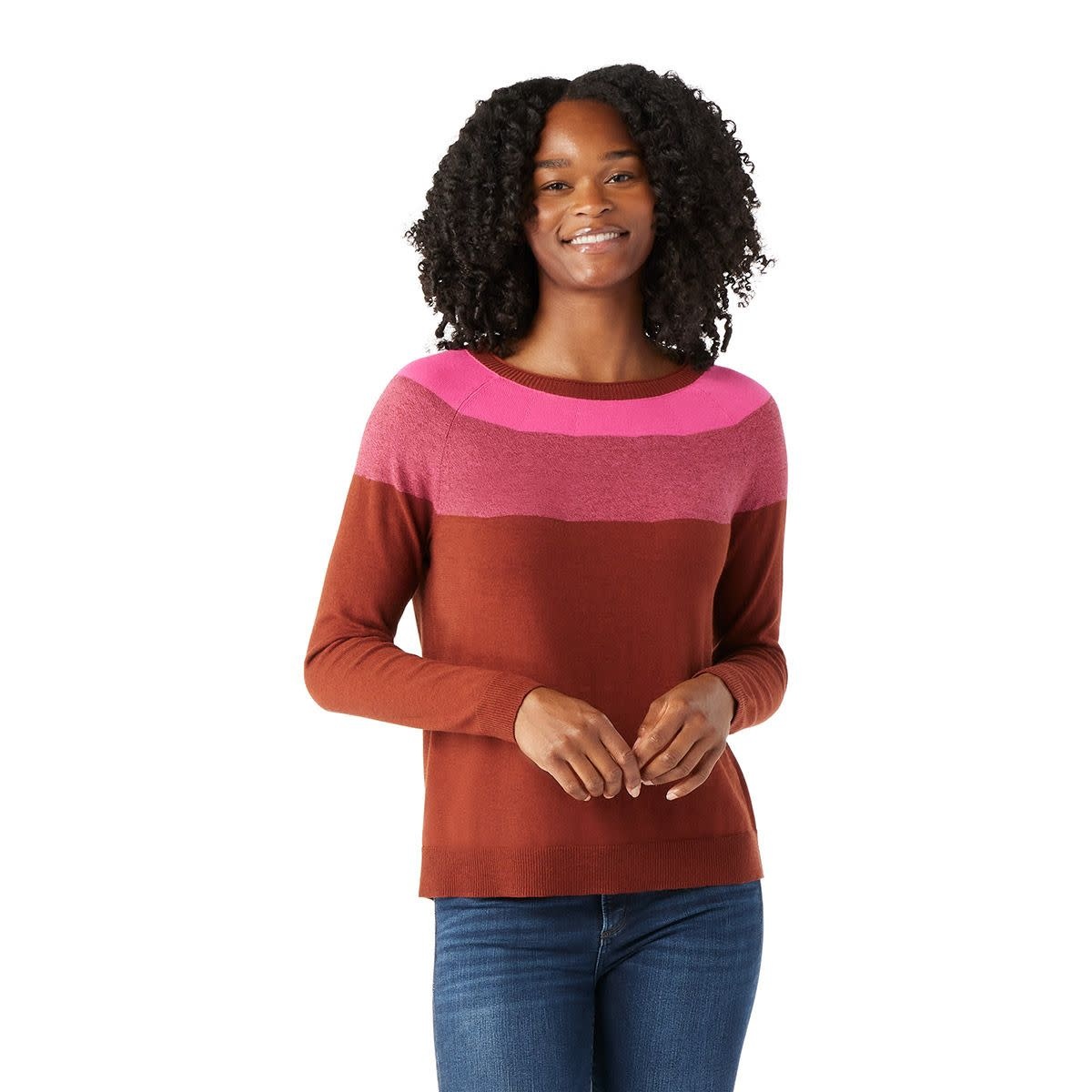 Smartwool Chandail Edgewood Colorblock Crew Sweater pour femme