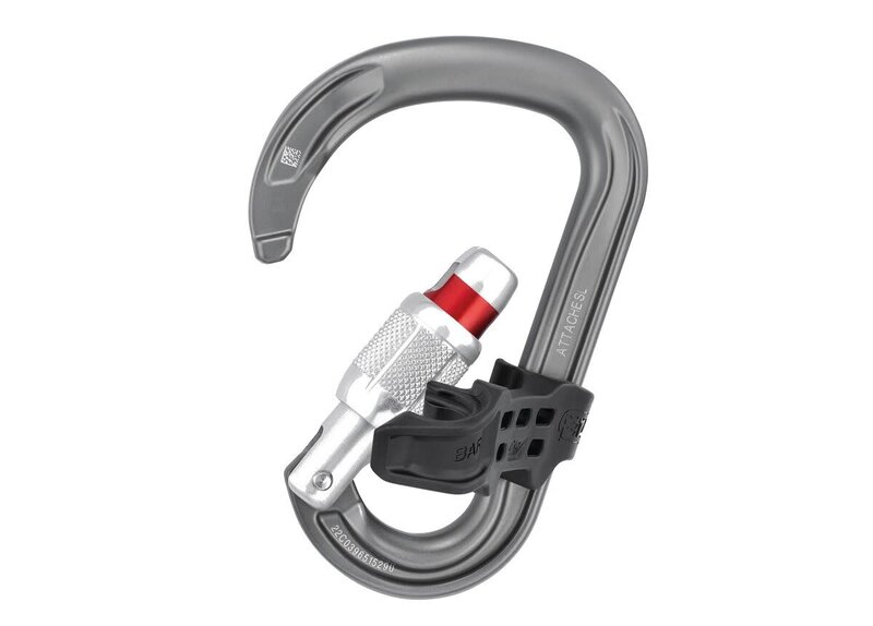 Petzl Mousqueton unidirectionnel à verrouillage à vis Attache Bar