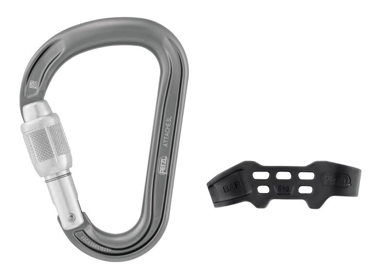 Petzl Mousqueton unidirectionnel à verrouillage à vis Attache Bar