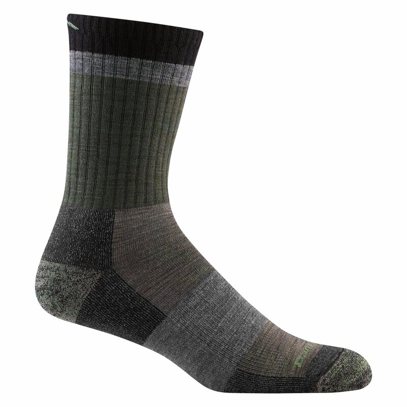 Darn Tough Bas Heady Stripe Micro Crew Light Cushion pour hommes