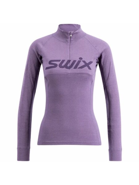 Swix Chandail à demi-glissière RaceX en mérinos - Femme