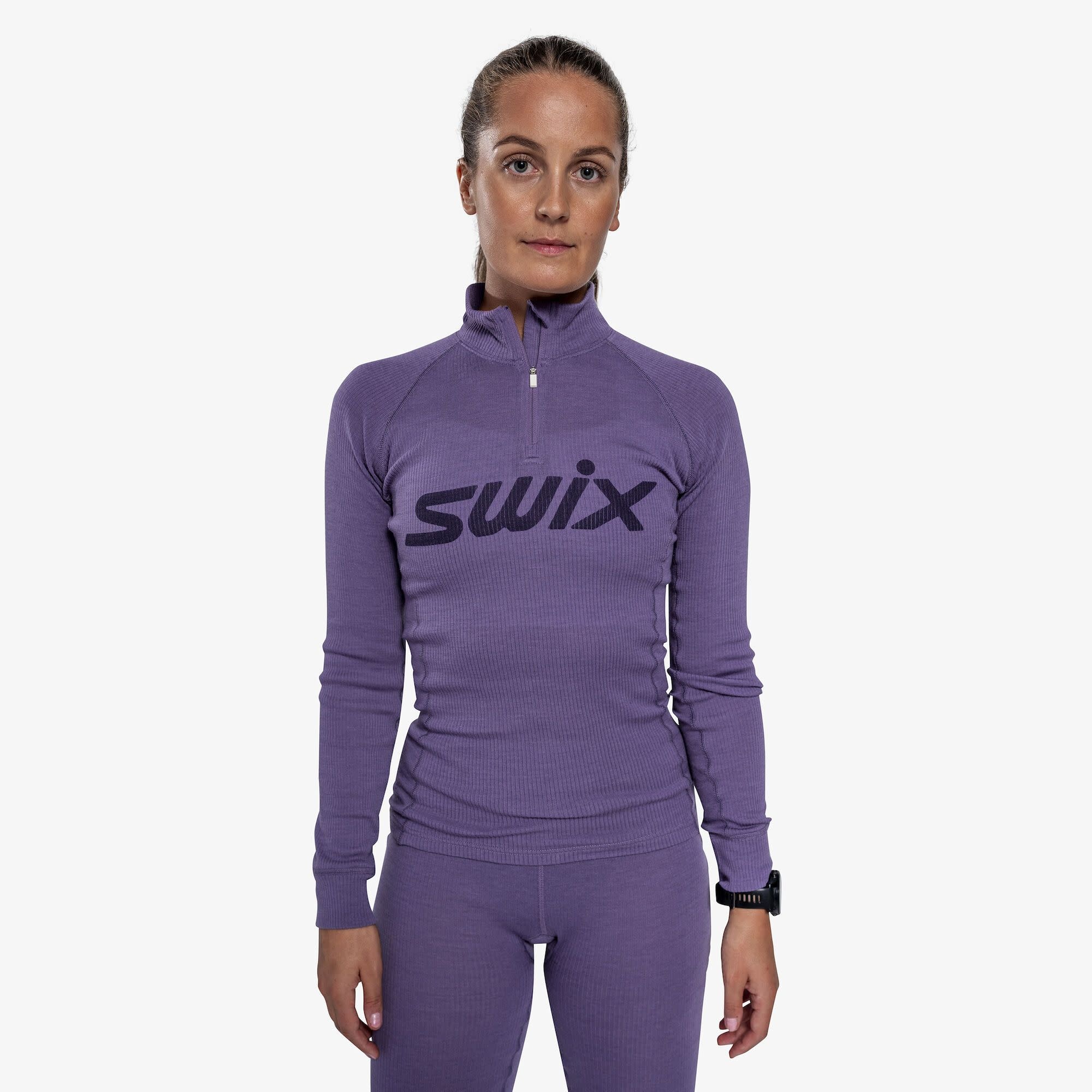 Swix Chandail à demi-glissière RaceX en mérinos pour femme