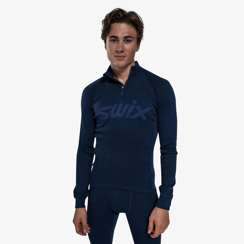 Swix Chandail demi-glissière RaceX en mérinos - Homme