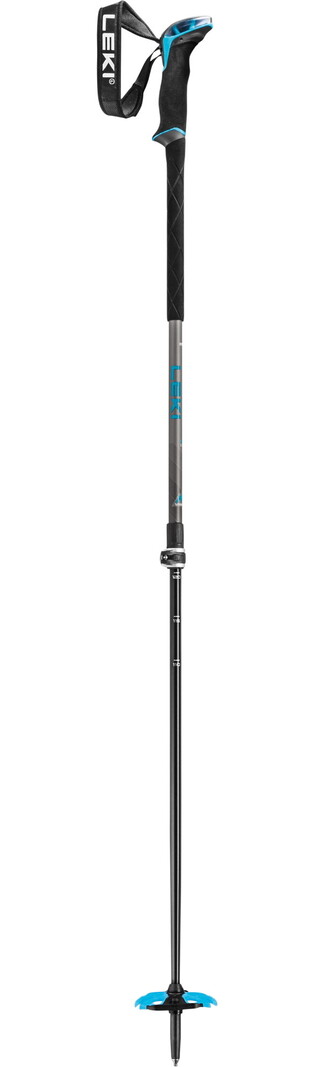 Leki Bâton de ski hors-piste Guide Lite 2 Black/Petrol 110-145
