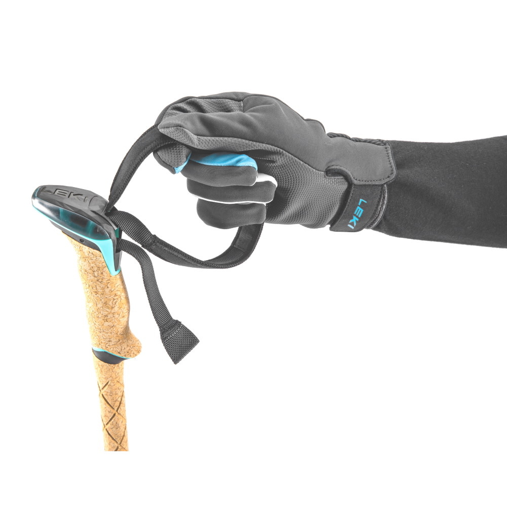 Leki Bâtons de ski hors-piste Bernina Lite 2 Midnight Blue/Mint 100-135 cm