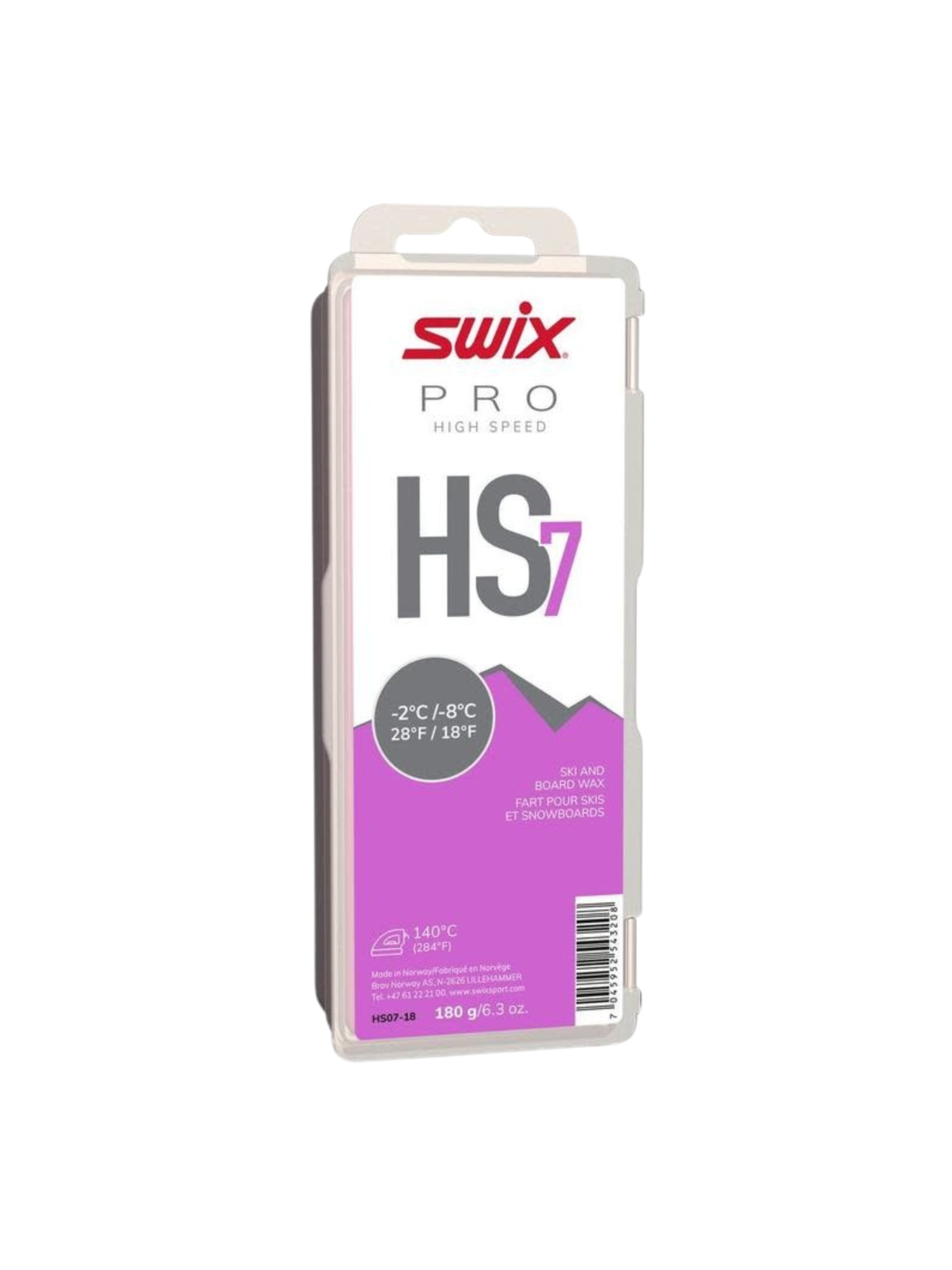 Swix Fart de glisse High Speed HS7 -2/-8 180 g