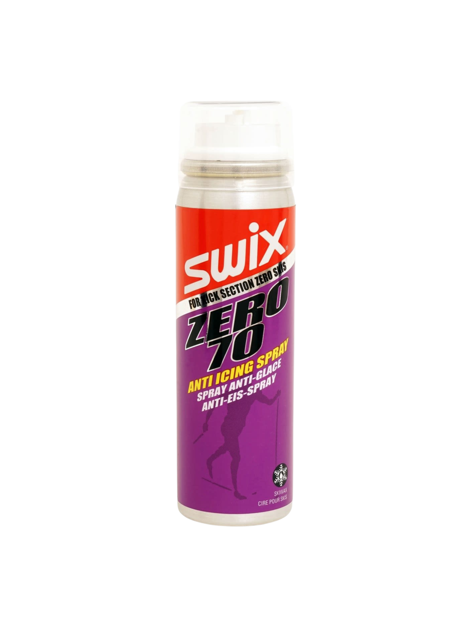 Swix Fart pour peaux de mohair en aérosol déglaçant économique Zero 70 N6C 70 ml