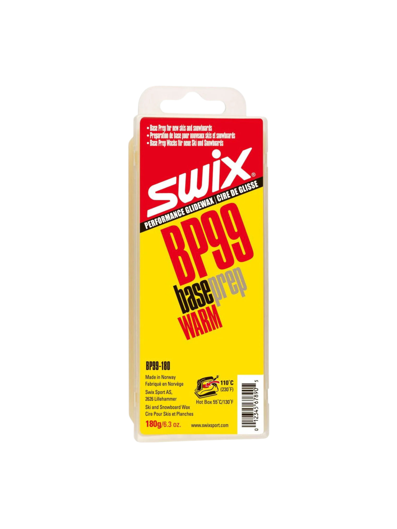 Swix Fart de glisse de préparation à chaud BP99