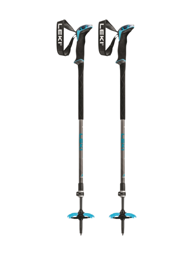 Leki Bâton de ski hors-piste Guide Lite 2 Black/Petrol 110-145