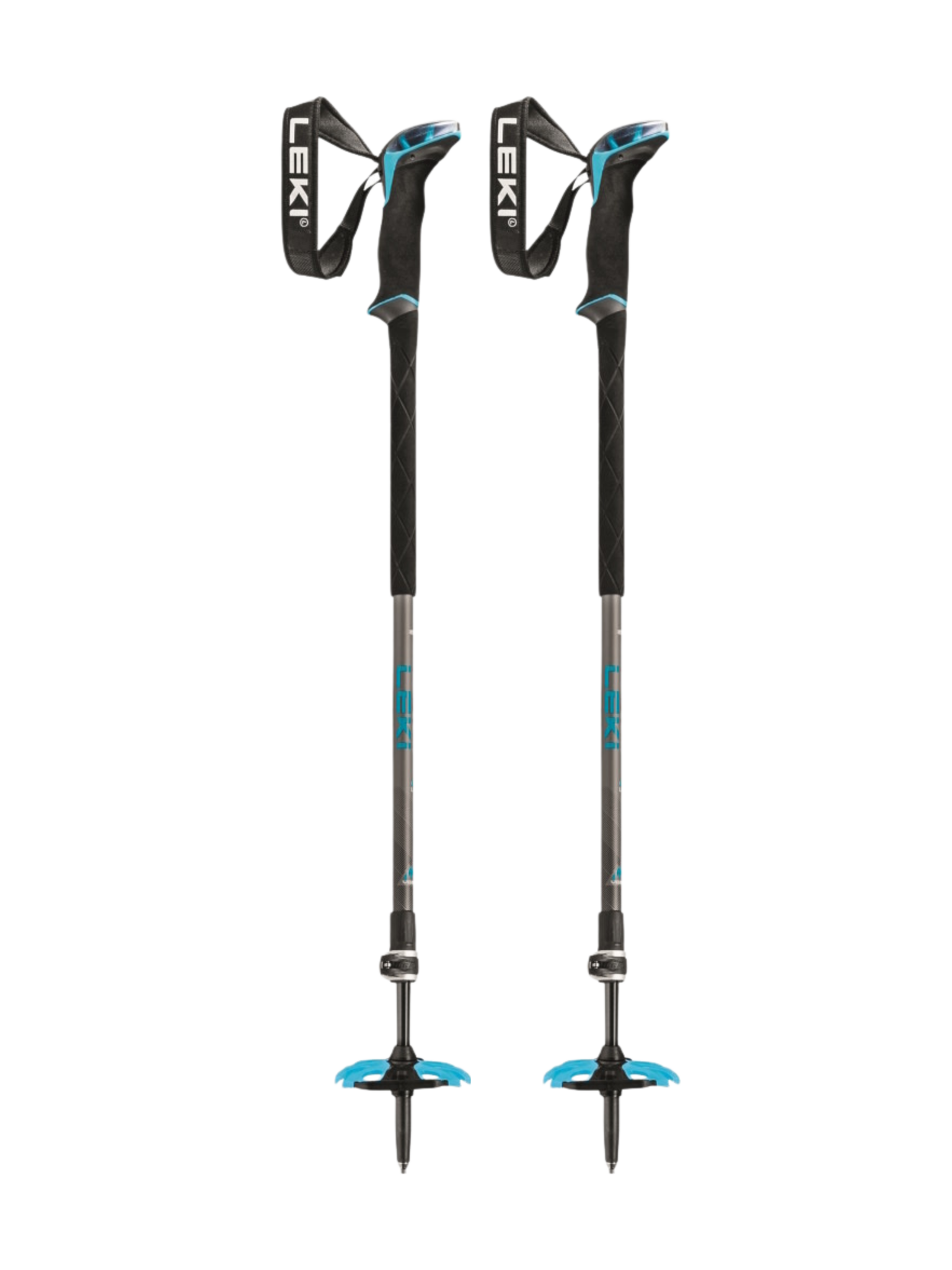 Leki Bâton de ski hors-piste Guide Lite 2 Black/Petrol 110-145