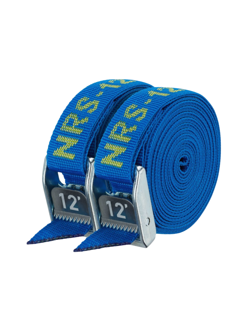 NRS Paire de courroies Heavy Duty 1" HD Tie-Down Straps 1 pouce 12 pieds