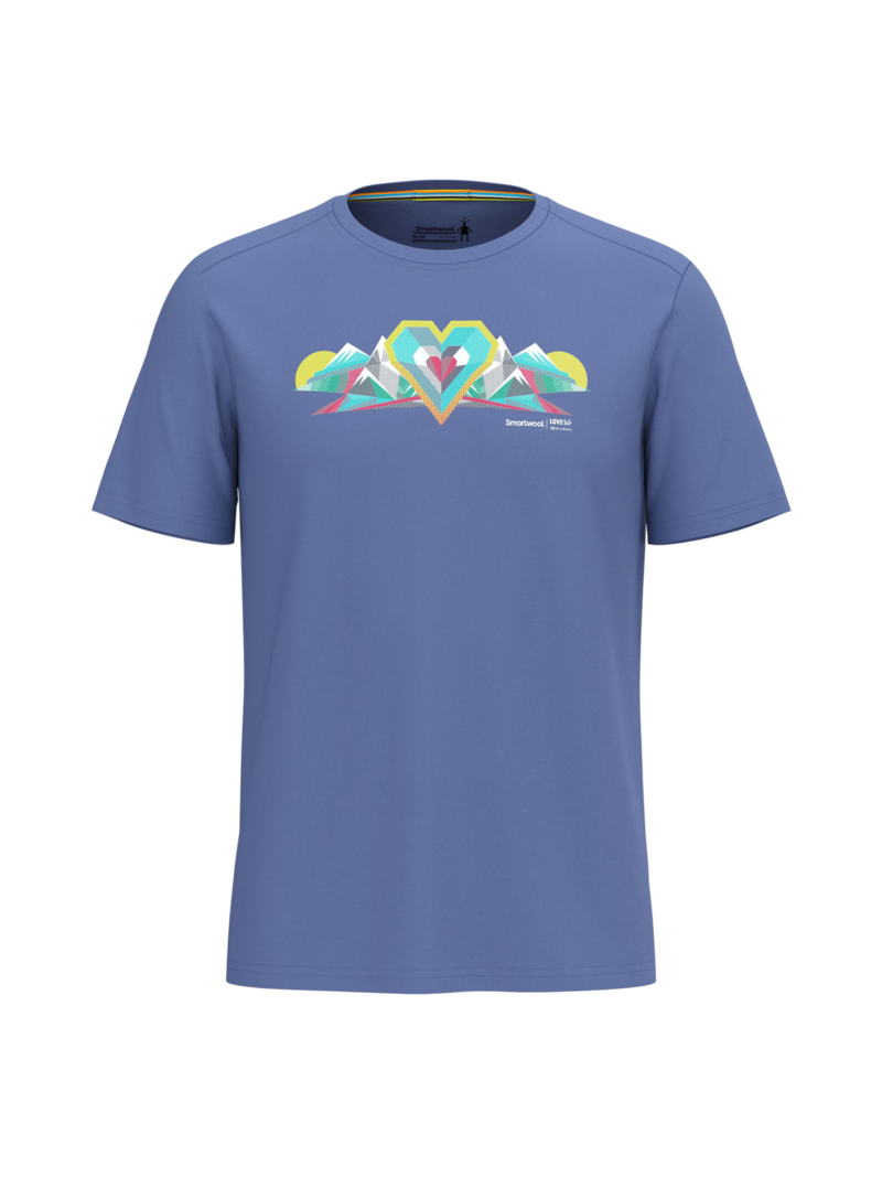 Smartwool Chandail à manches courtes Geo Peaks Active Graphic Tee pour homme