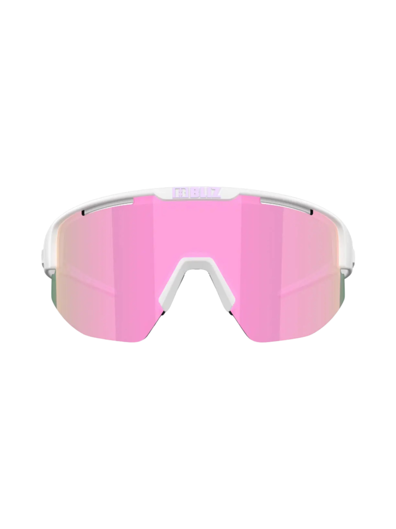 Bliz Lunettes de sport Matrix Matt White Brown with Pink Multi