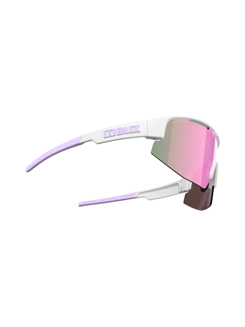 Bliz Lunettes de sport Matrix Matt White Brown with Pink Multi