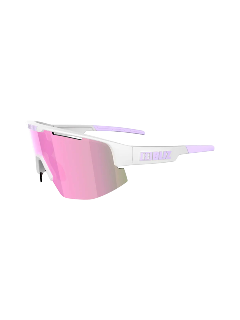Bliz Lunettes de sport Matrix Matt White Brown with Pink Multi