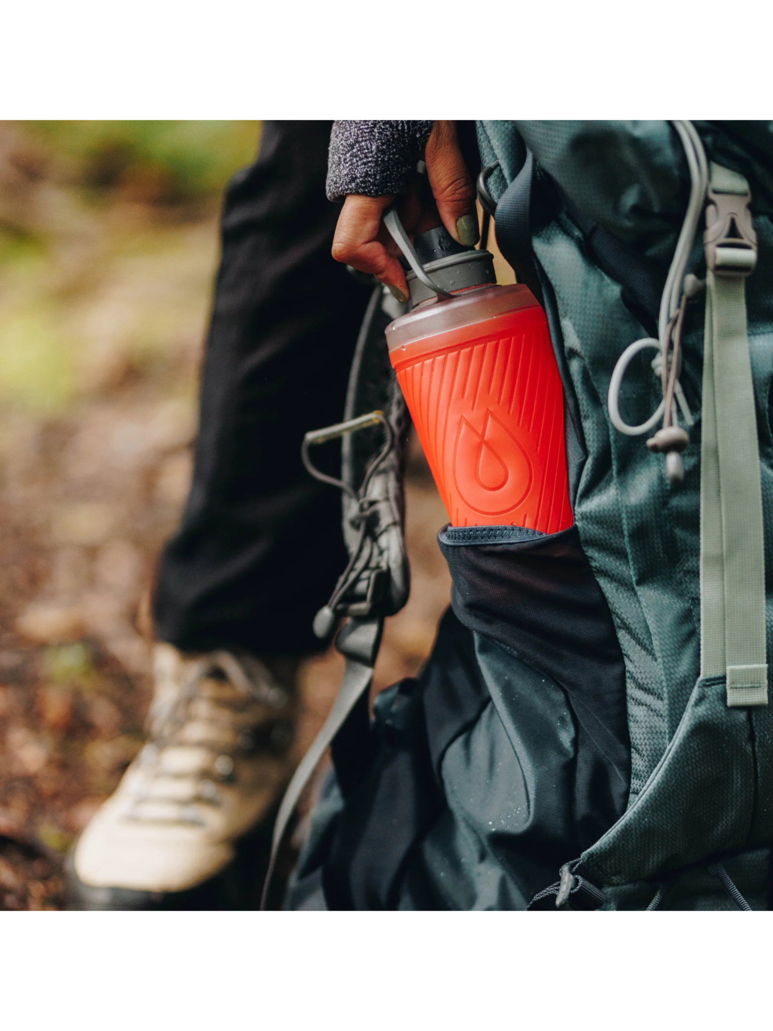 HydraPak Bouteille flexible Flux 750 ml rouge