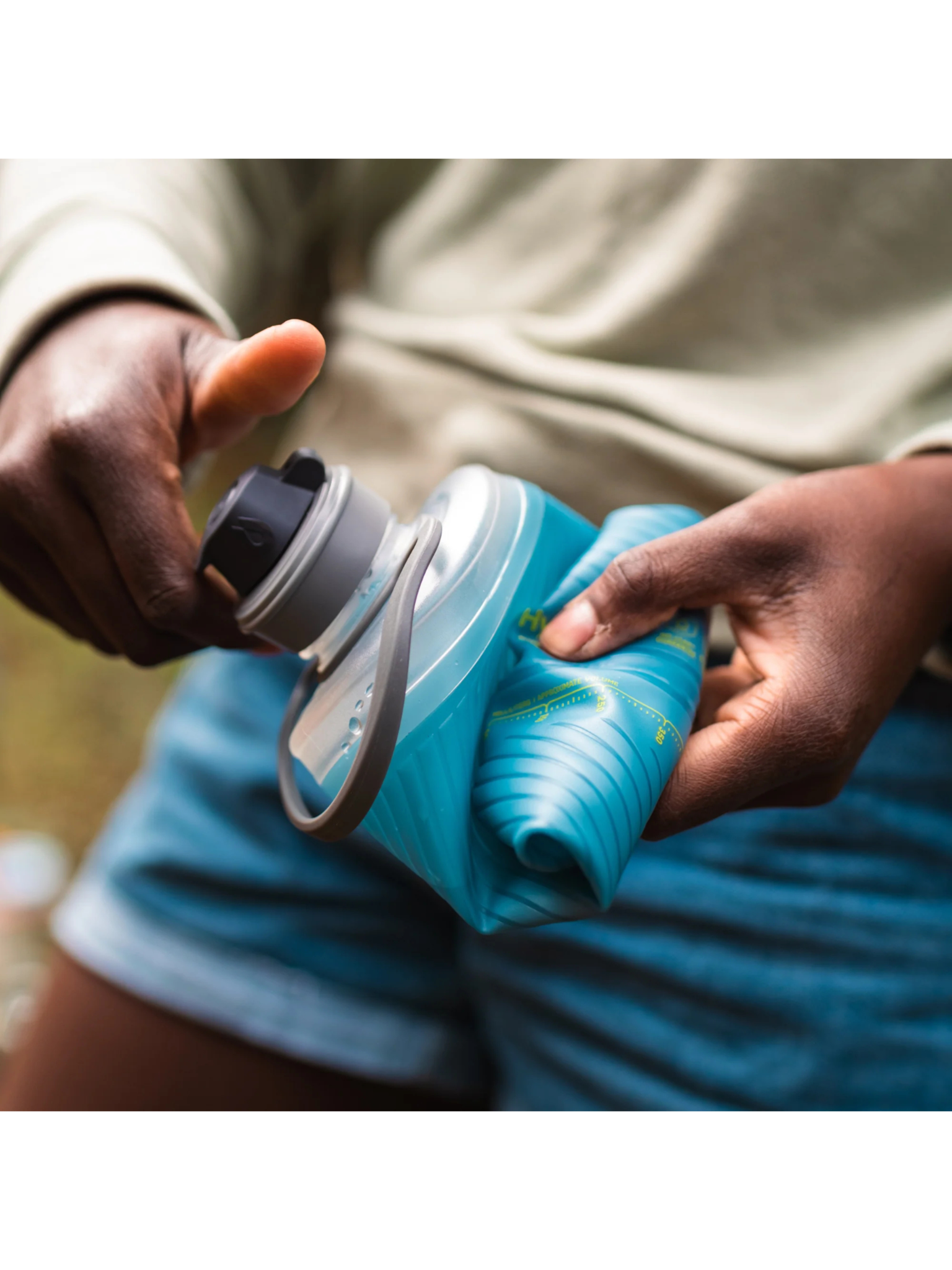 HydraPak Bouteille flexible Flux 750 ml bleu