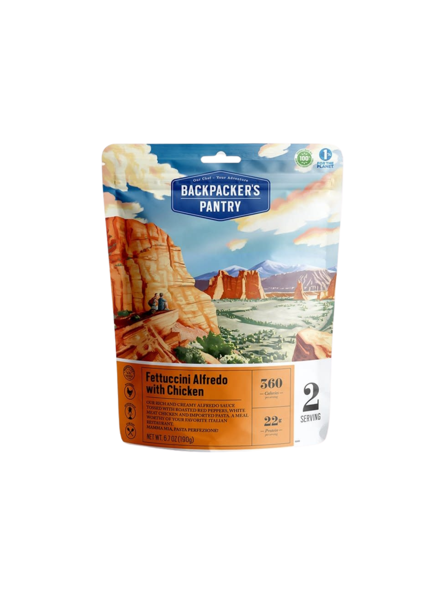 Backpacker's Pantry Fettuccine Alfredo au poulet