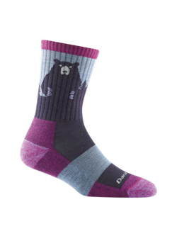 Darn Tough Bas Bear Town Micro Crew léger avec coussin 1970 pour femme