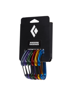 Black Diamond Kit de 6 mousquetons Miniwire Rackpack