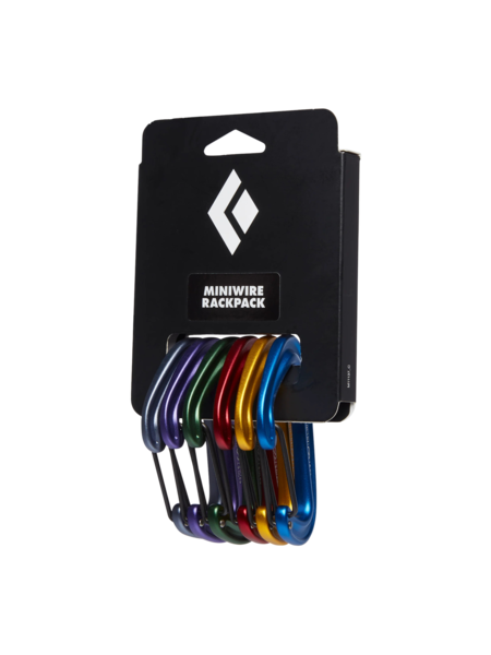 Black Diamond Kit de 6 mousquetons Miniwire Rackpack