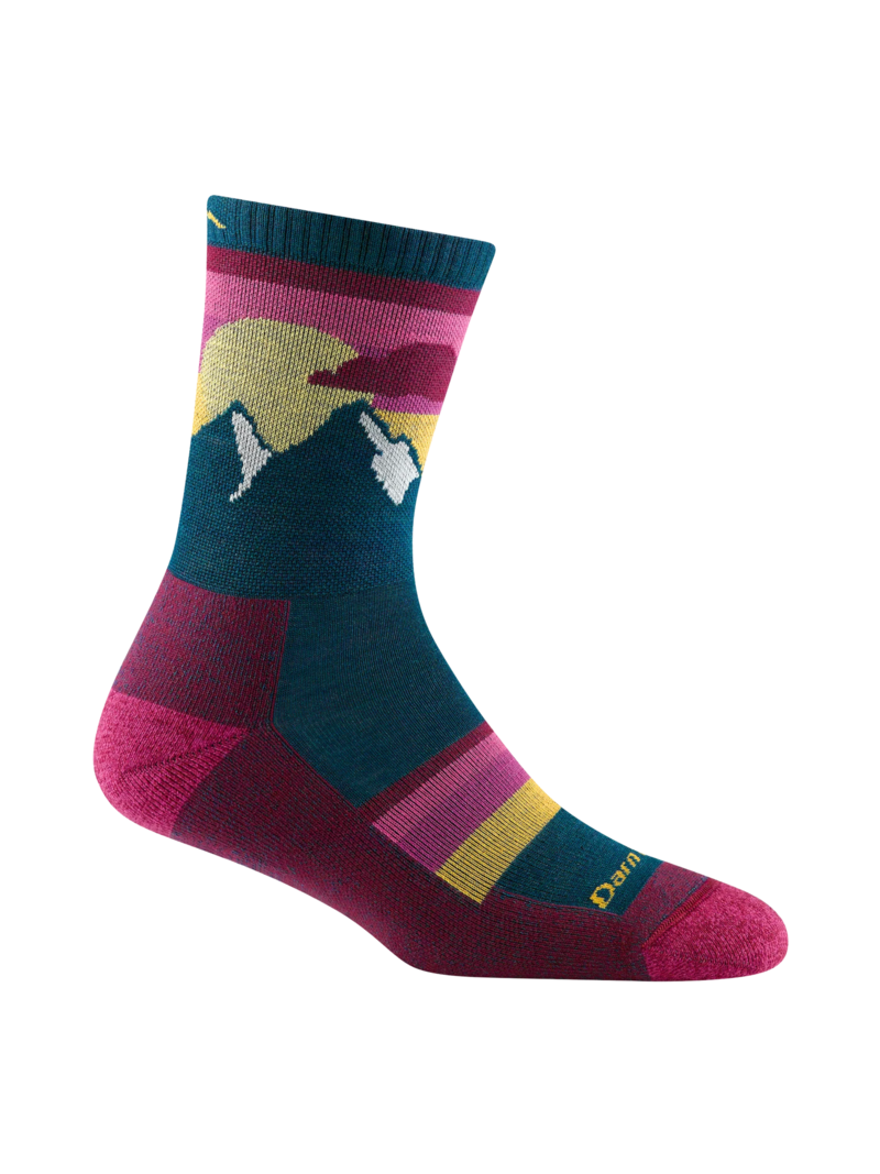 Darn Tough Chaussettes Sunset Ledge Micro Crew Lightweight Hiking Sock pour femme