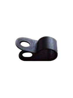 Boréal Design Clips Umat-083 P-Clip, Wire Clamp, Black Plastic