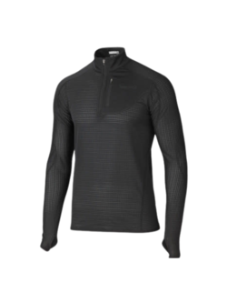 Marmot Chandail Thermo 1/2 zip pour homme Noir Small