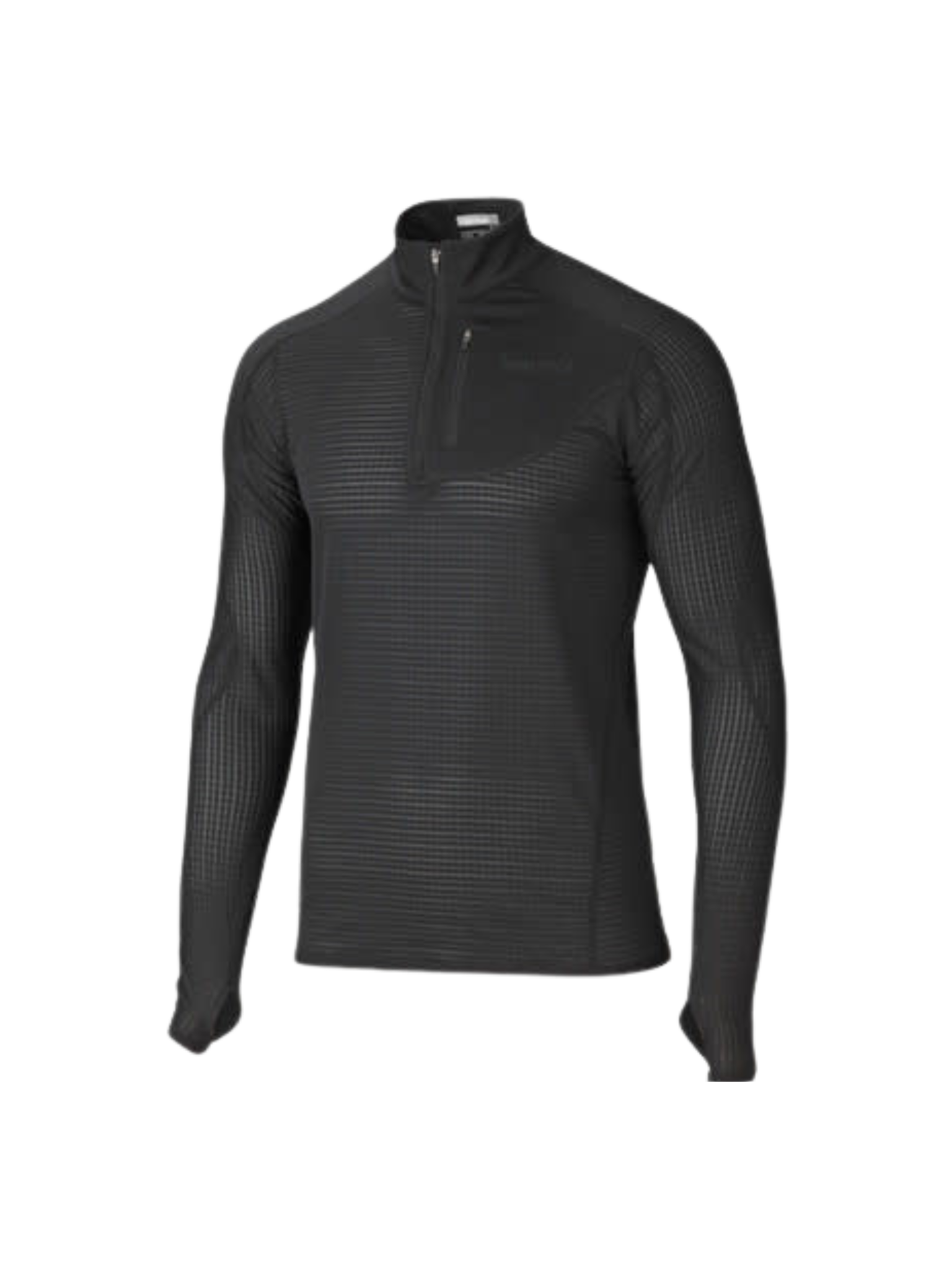 Marmot Chandail Thermo 1/2 zip pour homme Noir Small