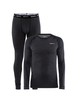 Craft Ensemble de camisole à manches longues et combines CORE en laine de Mérinos pour homme