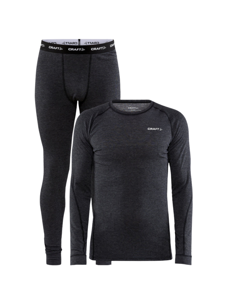 Craft Ensemble de camisole à manches longues et combines CORE en laine de Mérinos pour homme