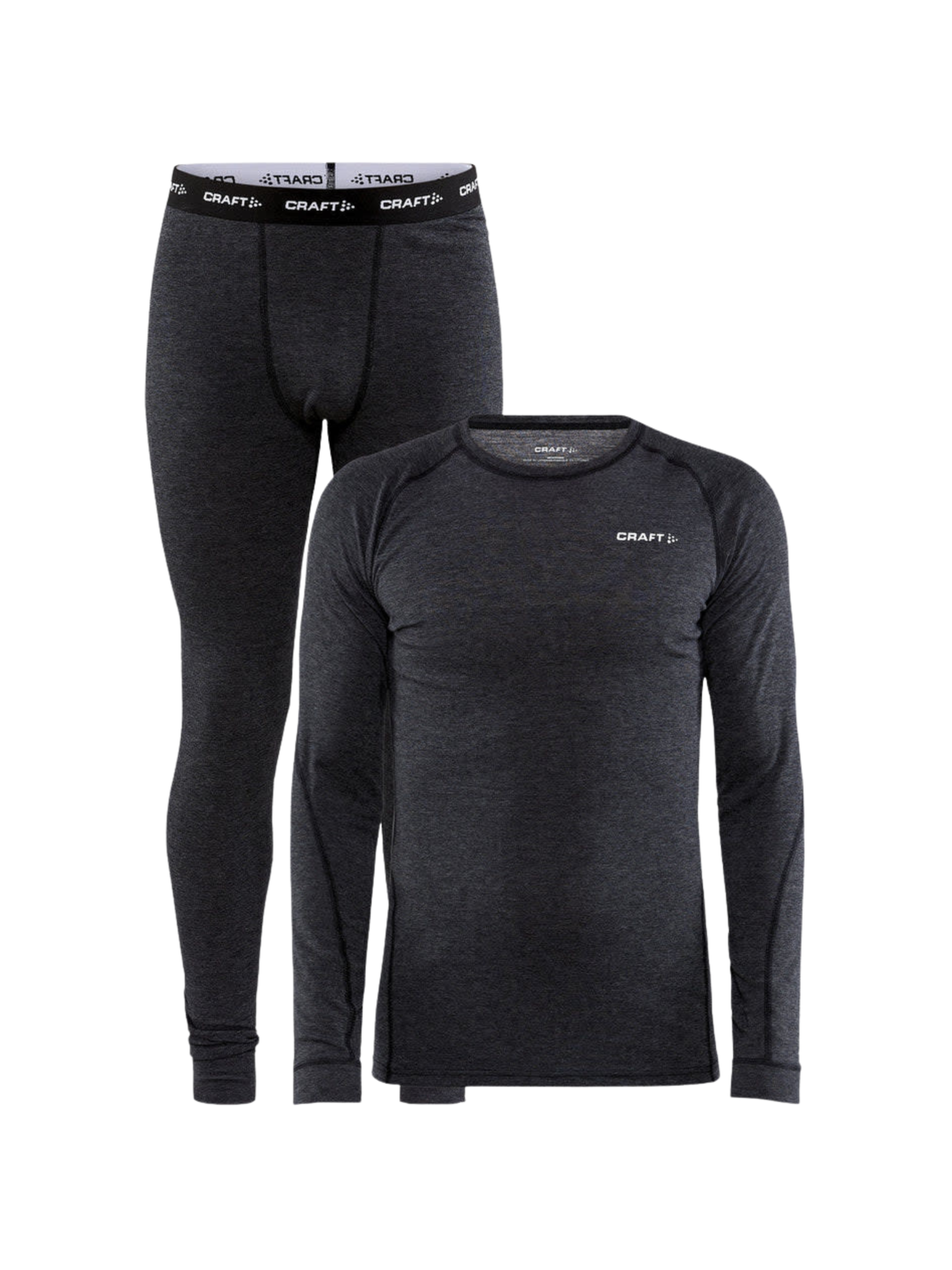 Craft Ensemble de camisole à manches longues et combines CORE en laine de Mérinos pour homme