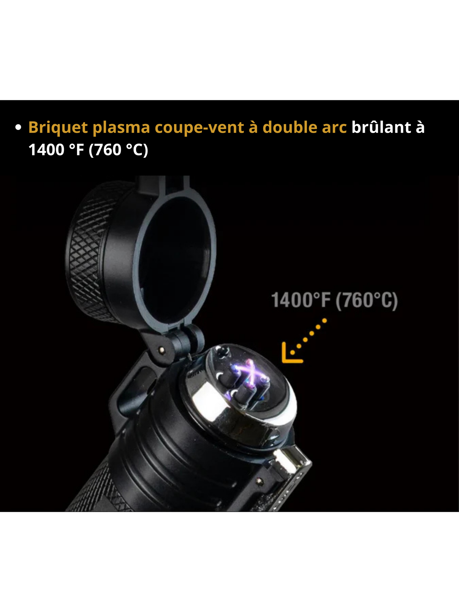 Lampe de poche briquet Arc Lighter
