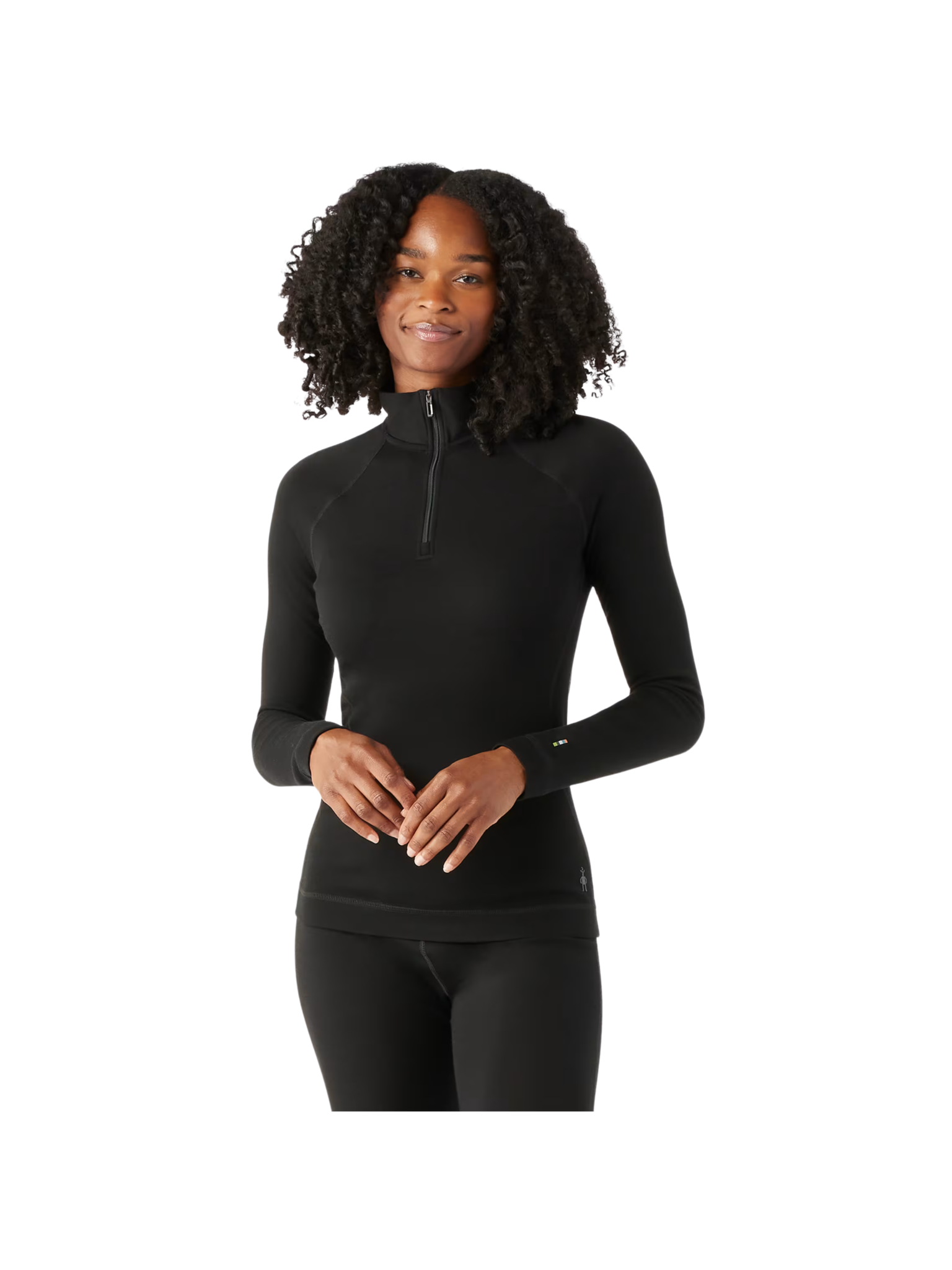 Smartwool Couche de base thermique classique en laine mérinos, fermeture éclair 1/4, en boîte pour femme