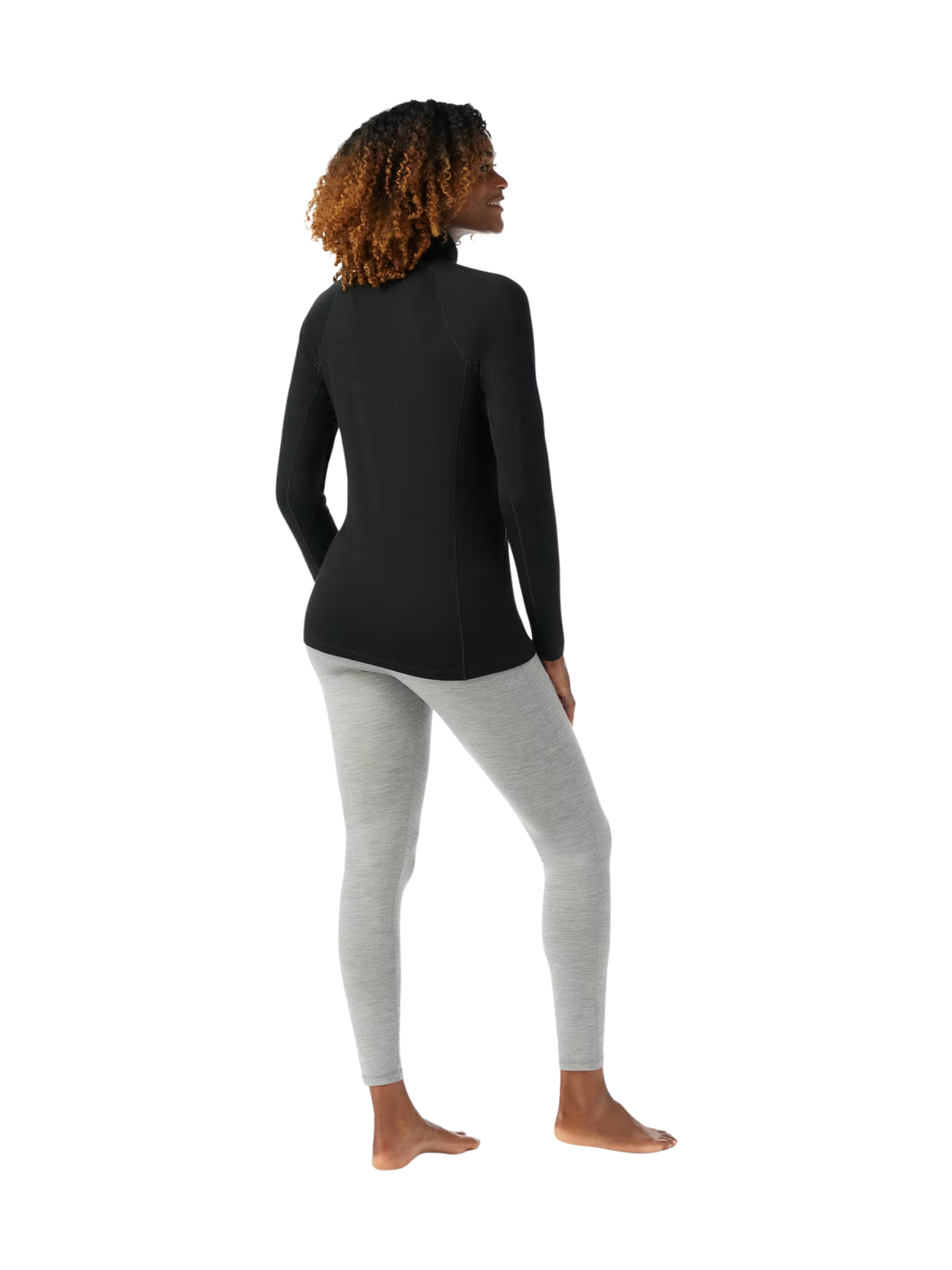 Smartwool Couche de base classique toutes saisons en laine mérinos, fermeture éclair 1/4, en boîte pour femme