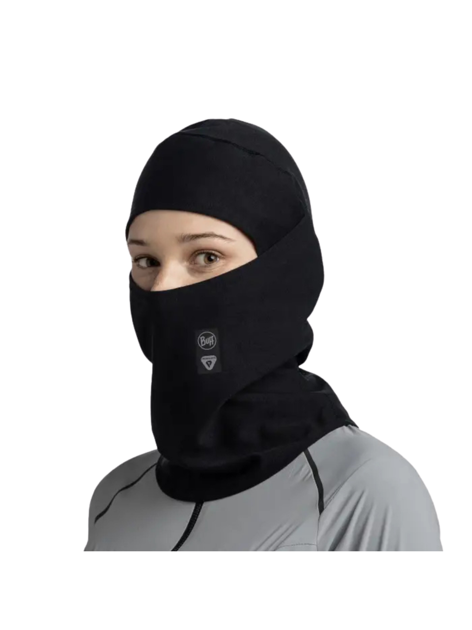 Buff Cagoule balaclava Thermonet Hinged Sollid Black