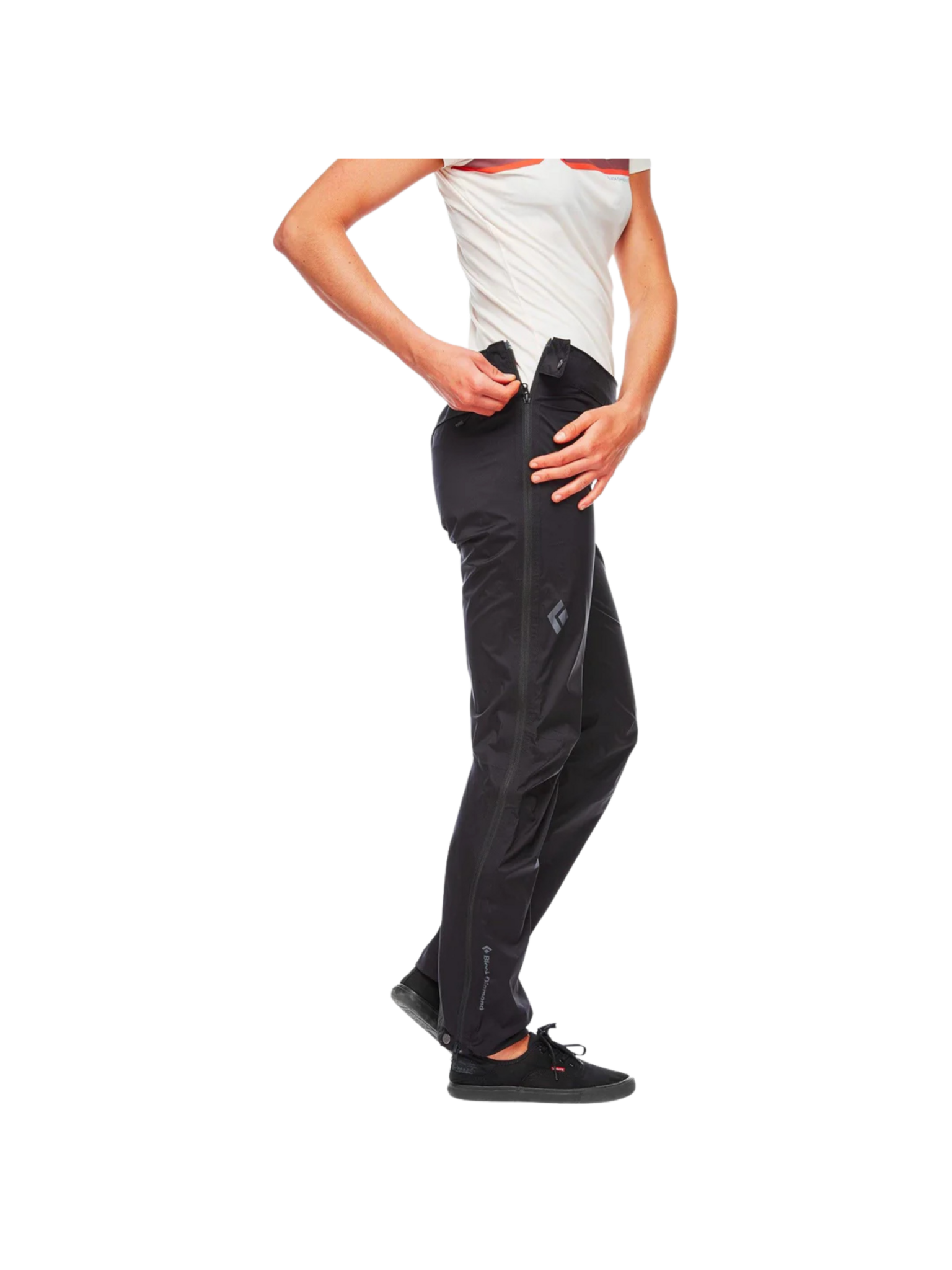 Black Diamond Pantalons Stormline Stretch Full zip Rain pour femme