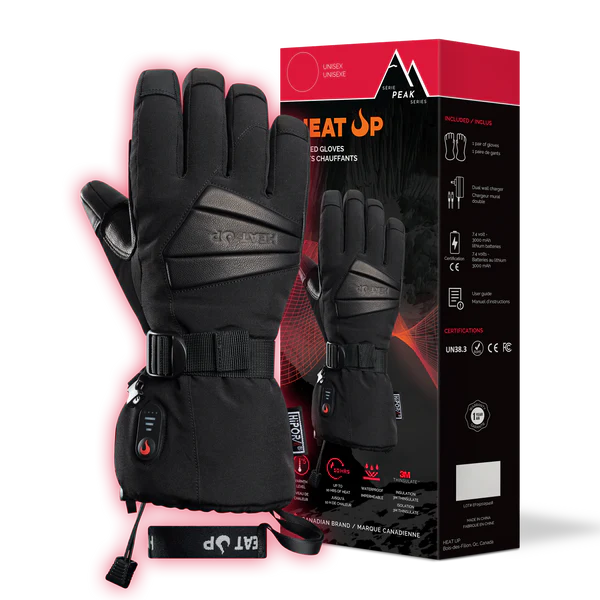 Heat UP Gants chauffants imperméables Série PEAK