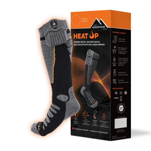 Heat UP Bas chauffants en laine mérino Série Mountain