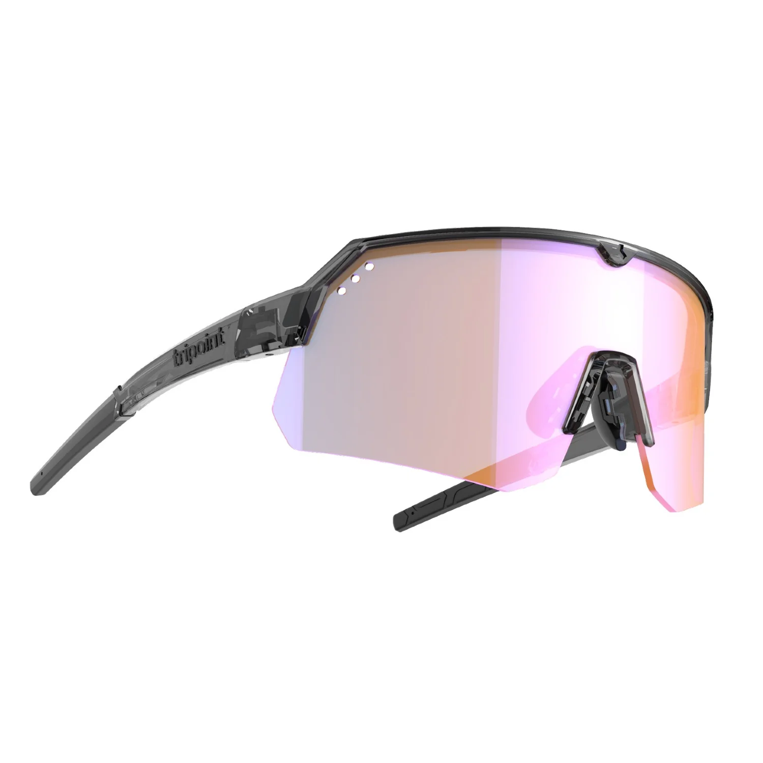 Tripoint Lunettes 001 Treriksröset UltraVue Shiny Transparent Black, Orange w Blue Multi, Filt. Cat. 1