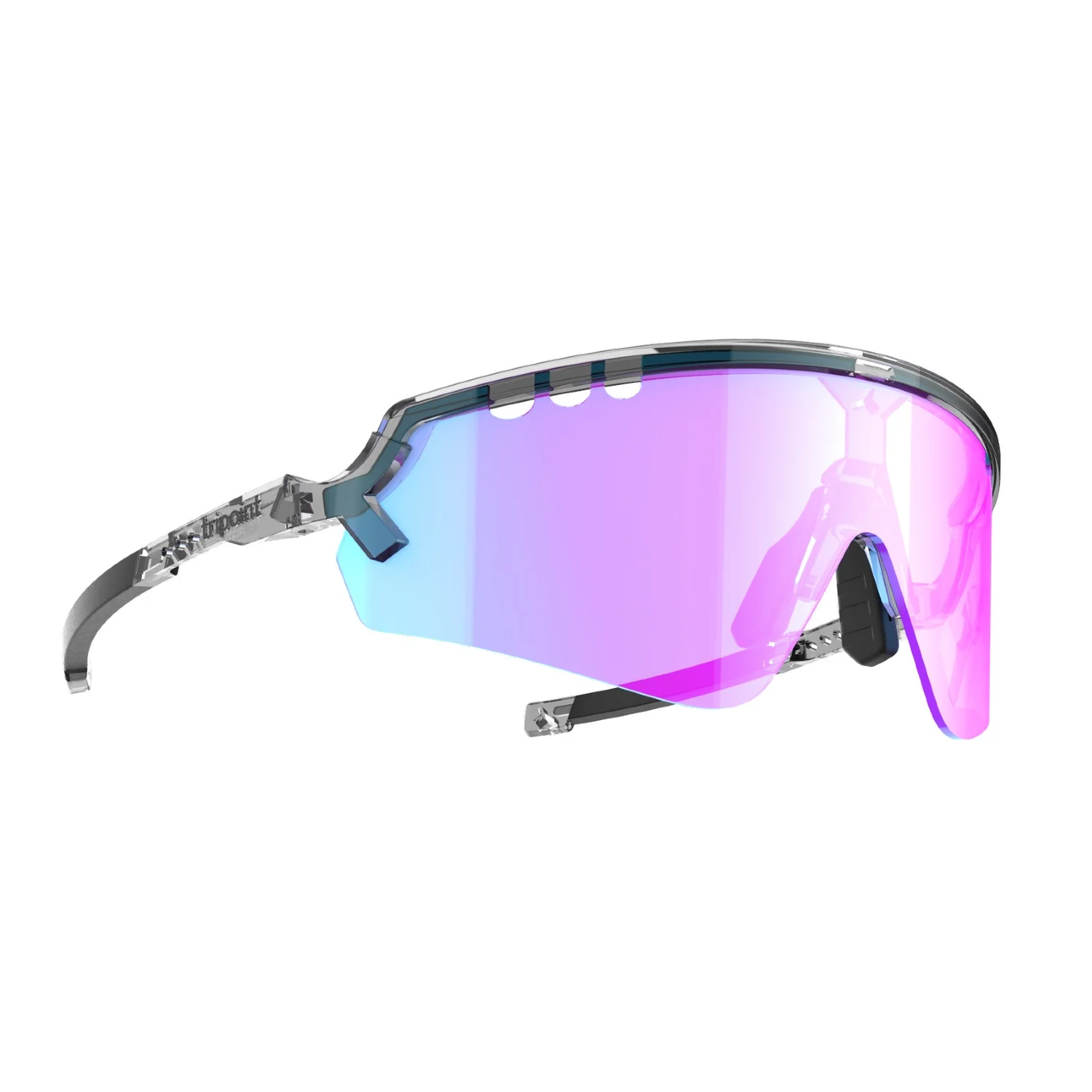 Tripoint Lunettes 007 Chobe UltraVue - Shiny Transparent Black, Violet w Blue Multi, Filt. Cat. 2