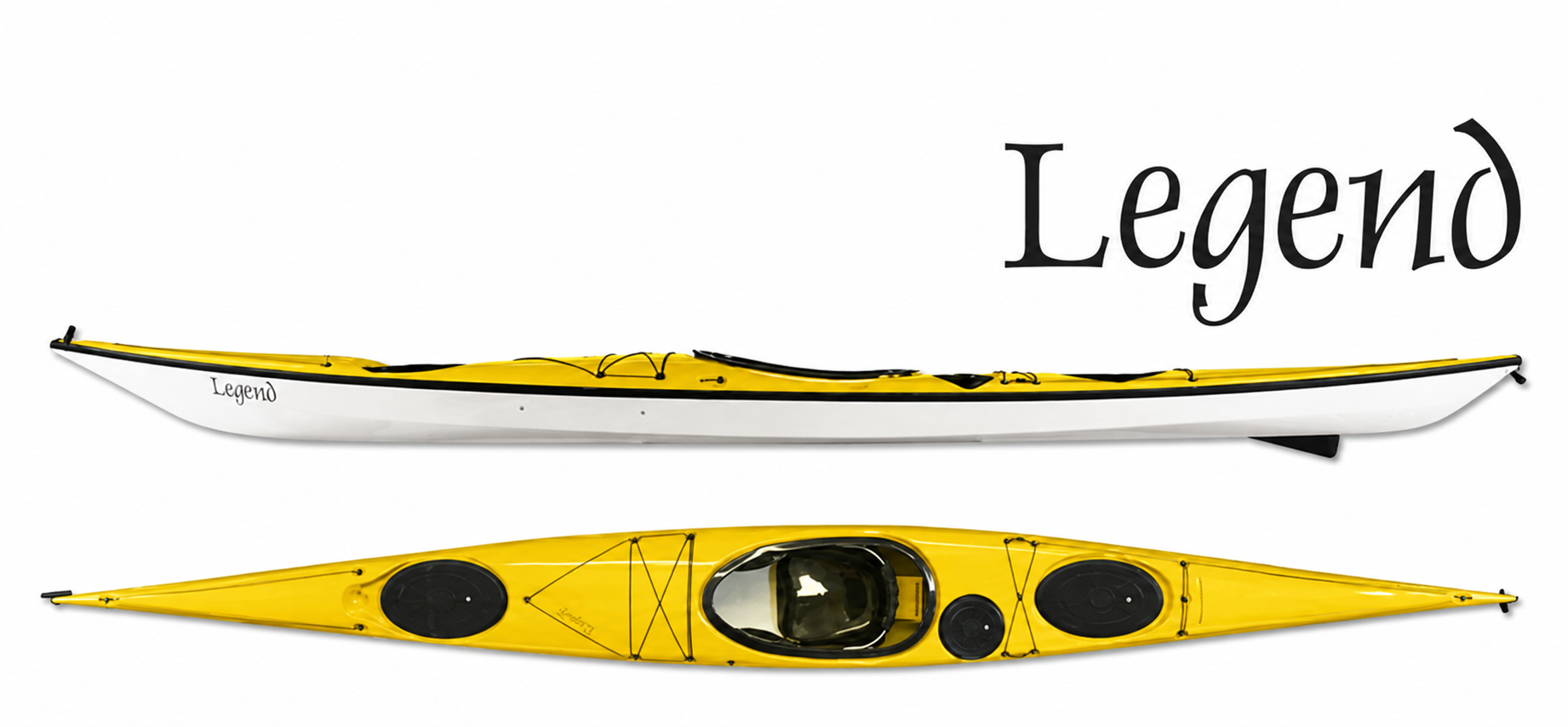 Seaward Kayak de mer Legend usagé jaune signal