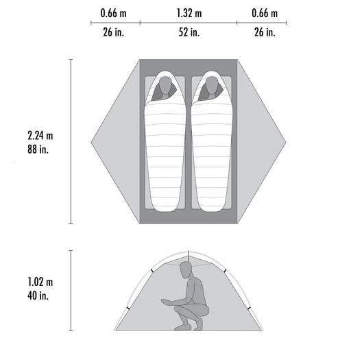 MSR Tente Hubba Hubba LT 2P Tent