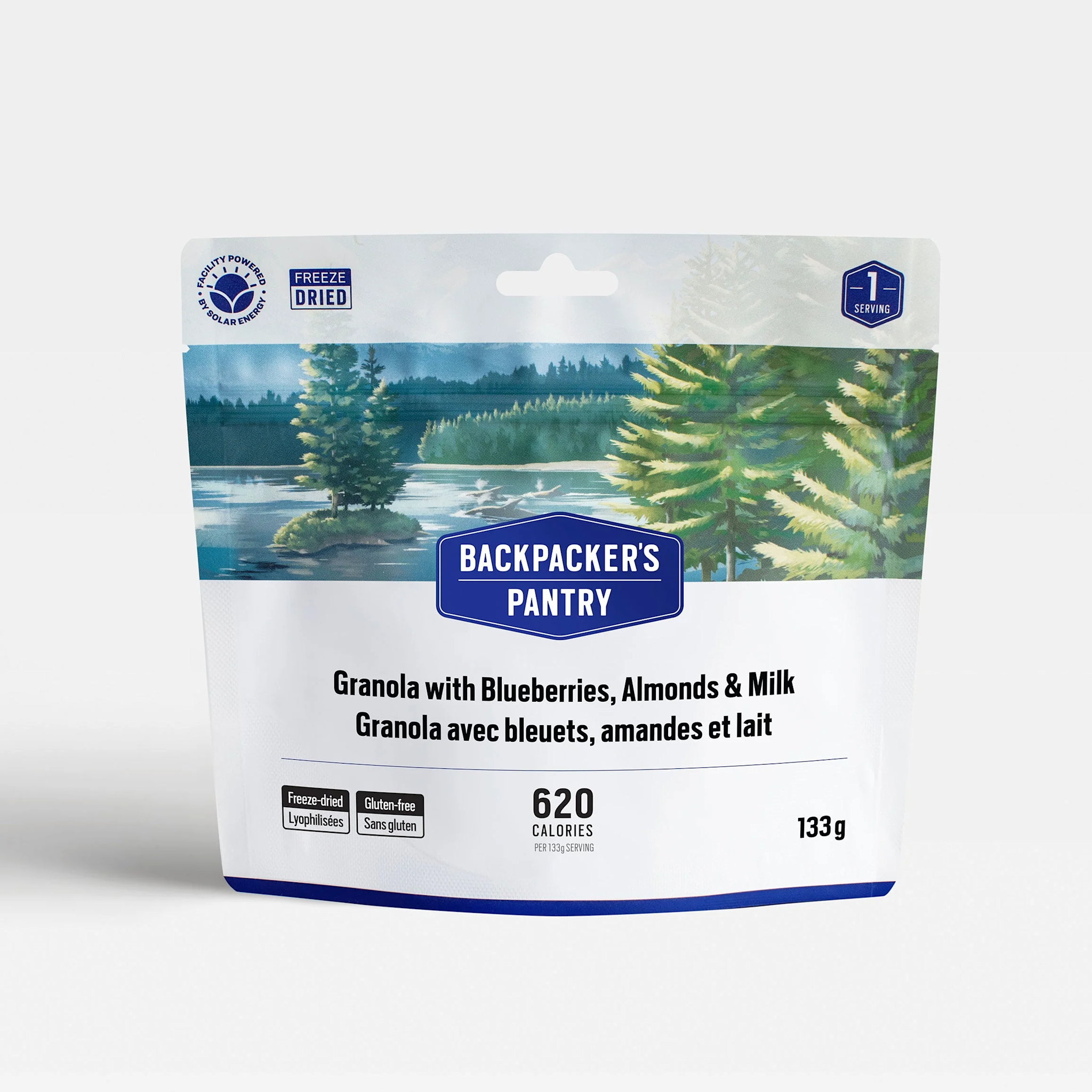 Backpacker's Pantry Granola avec bleuets, amandes et lait